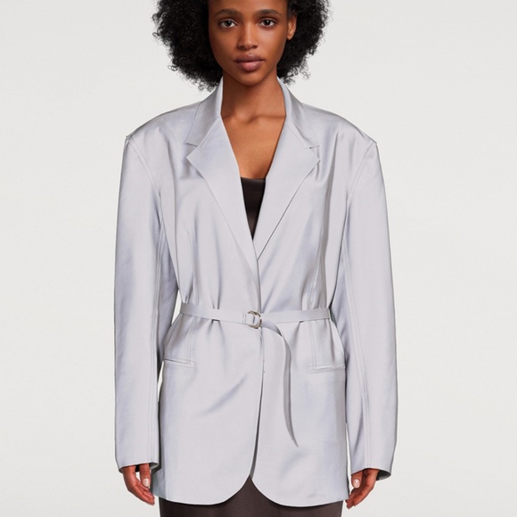 NORMA KAMALI Oversized Single-Breasted Blazer - Picture 2 of 8